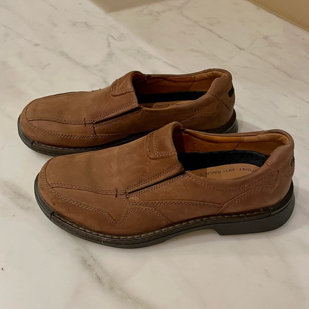 Ecco Helsinki Comfort Brown Leather Loafers